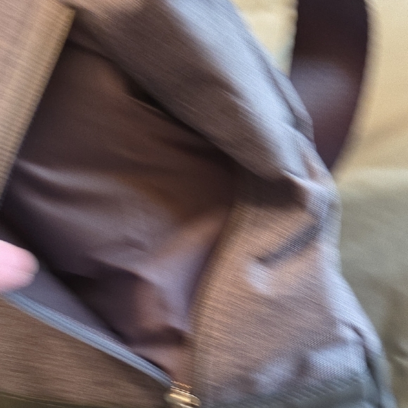 Stylish NWOT Athleta Gray Fold-Over Canvas Bag - Picture 5 of 10